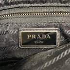 Prada Shoulder Bag Black Leather — view 8