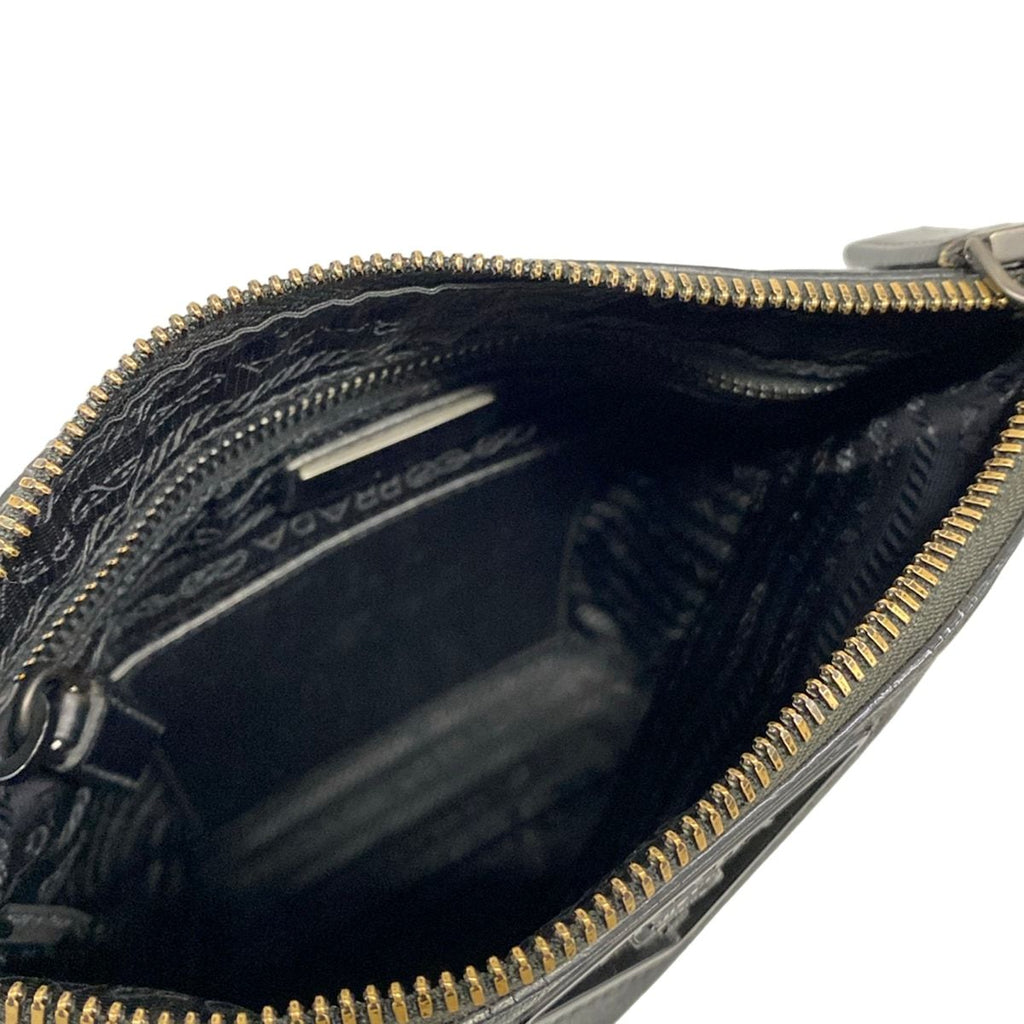 Prada Shoulder Bag Black Leather — view 7