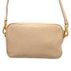 Prada Shoulder Bag Leather Light Pink Gold Strap Removable — view 3