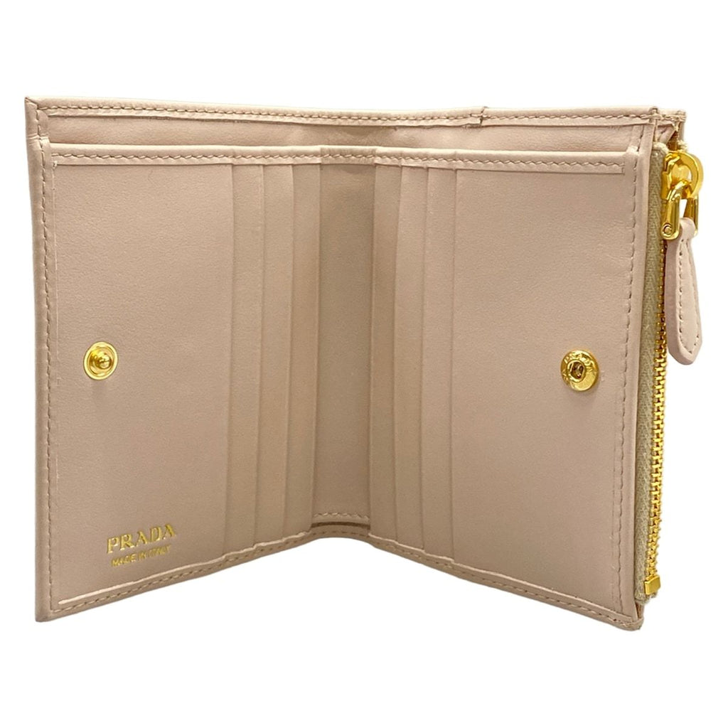 Prada Bifold Wallet Pink Leather — view 3