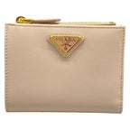 Prada Bifold Wallet Pink Leather