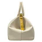 Prada Handbag Ivory Kiss Lock Leather — view 4