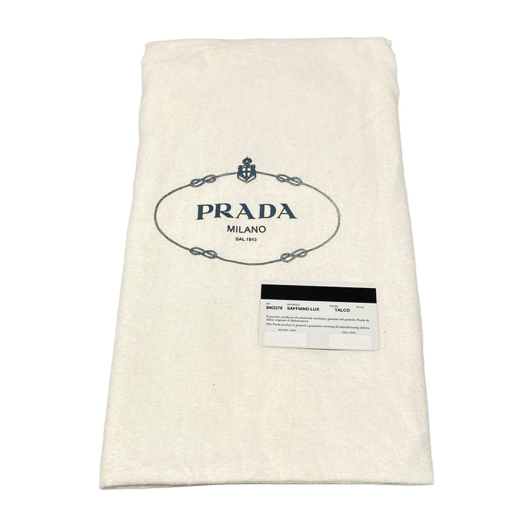 Prada Handbag Ivory Kiss Lock Leather — view 8