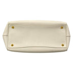 Prada Handbag Ivory Kiss Lock Leather — view 5