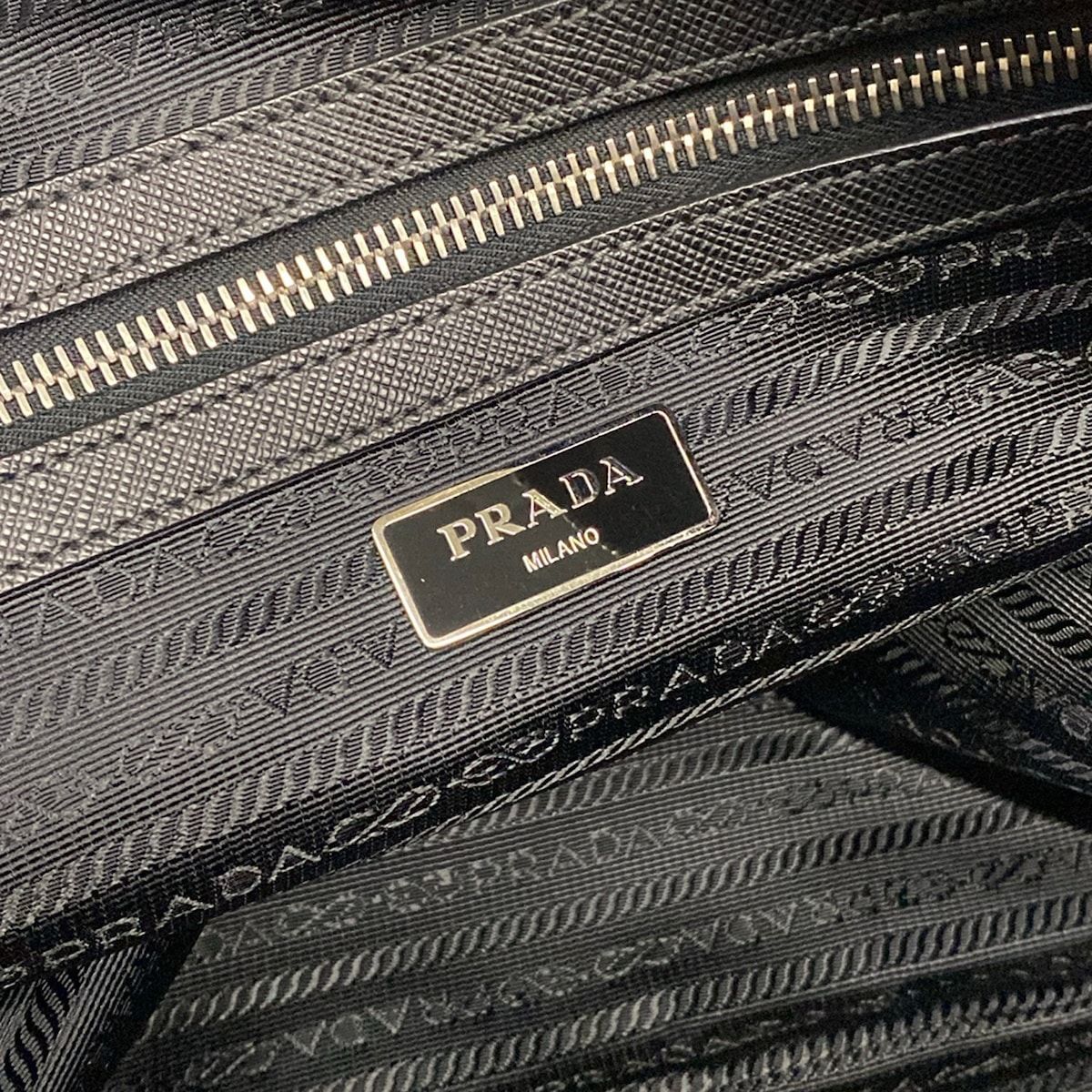 Prada Business Bag Black No Lock Leather — view 9