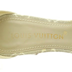 Louis Vuitton Silhouette Line Monogram Denim Strap Sandals Ankle Square — view 7