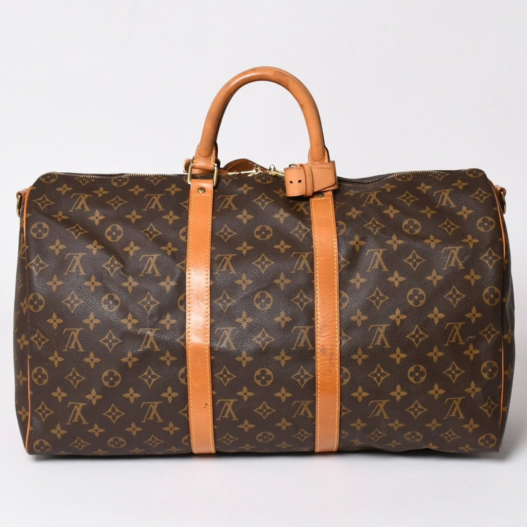 Louis Vuitton Keepall Bandouliere 50 Boston Bag Monogram Vachetta Leather — view 2