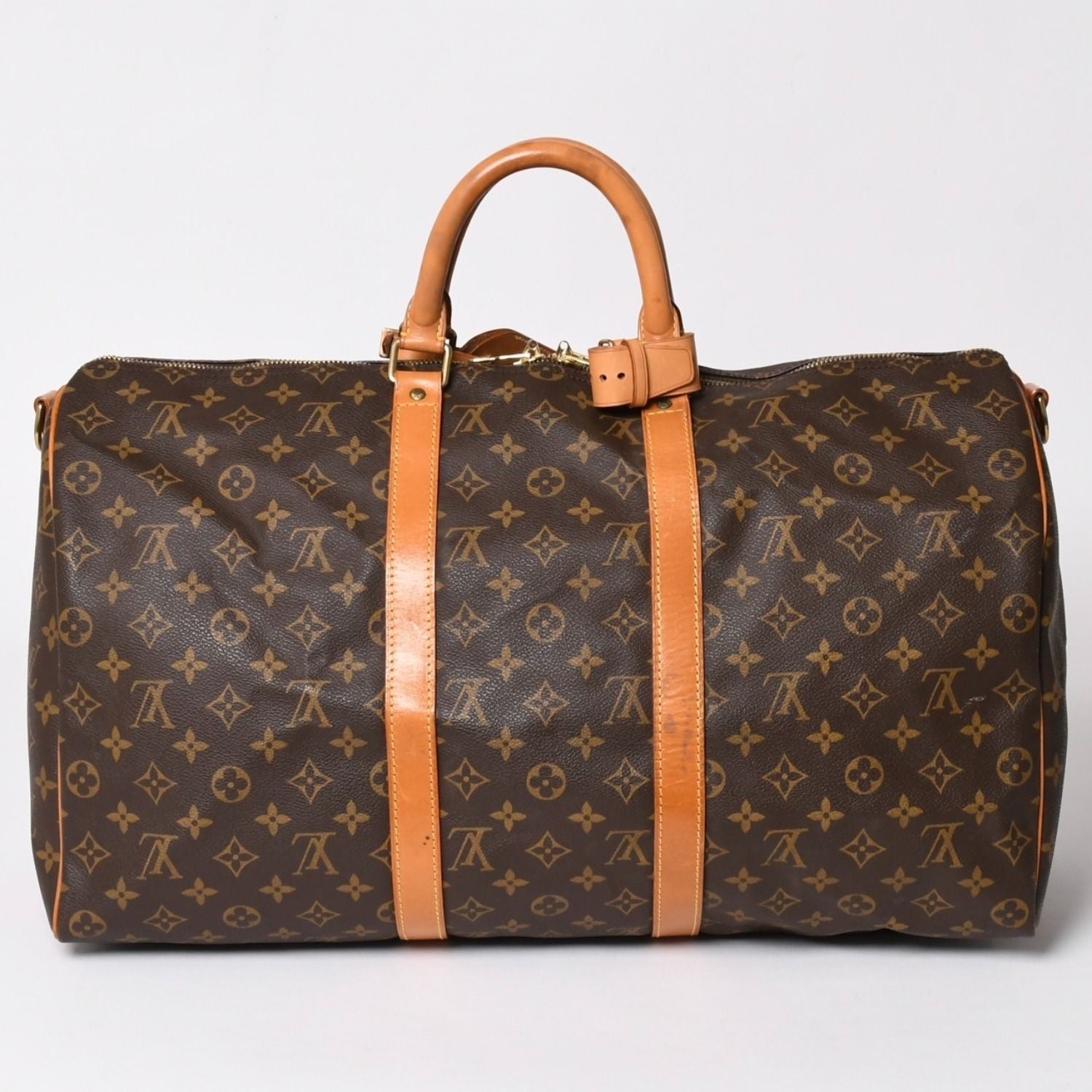 Louis Vuitton Keepall Bandouliere 50 Boston Bag Monogram Vachetta Leather — view 2