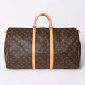 Louis Vuitton Keepall 55 Boston Bag Monogram Brown Gold