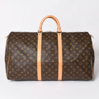 Louis Vuitton Keepall 55 Boston Bag Monogram Brown Gold