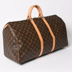 Louis Vuitton Keepall 55 Boston Bag Monogram Brown Gold — view 3