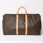Louis Vuitton Keepall 55 Boston Bag Monogram Brown Gold — view 2