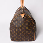 Louis Vuitton Keepall 55 Boston Bag Monogram Brown Gold — view 4