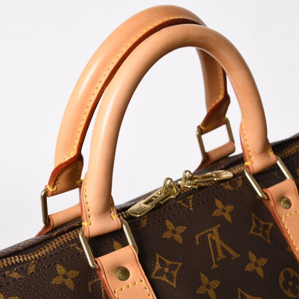 Louis Vuitton Keepall 55 Boston Bag Monogram Brown Gold — view 7