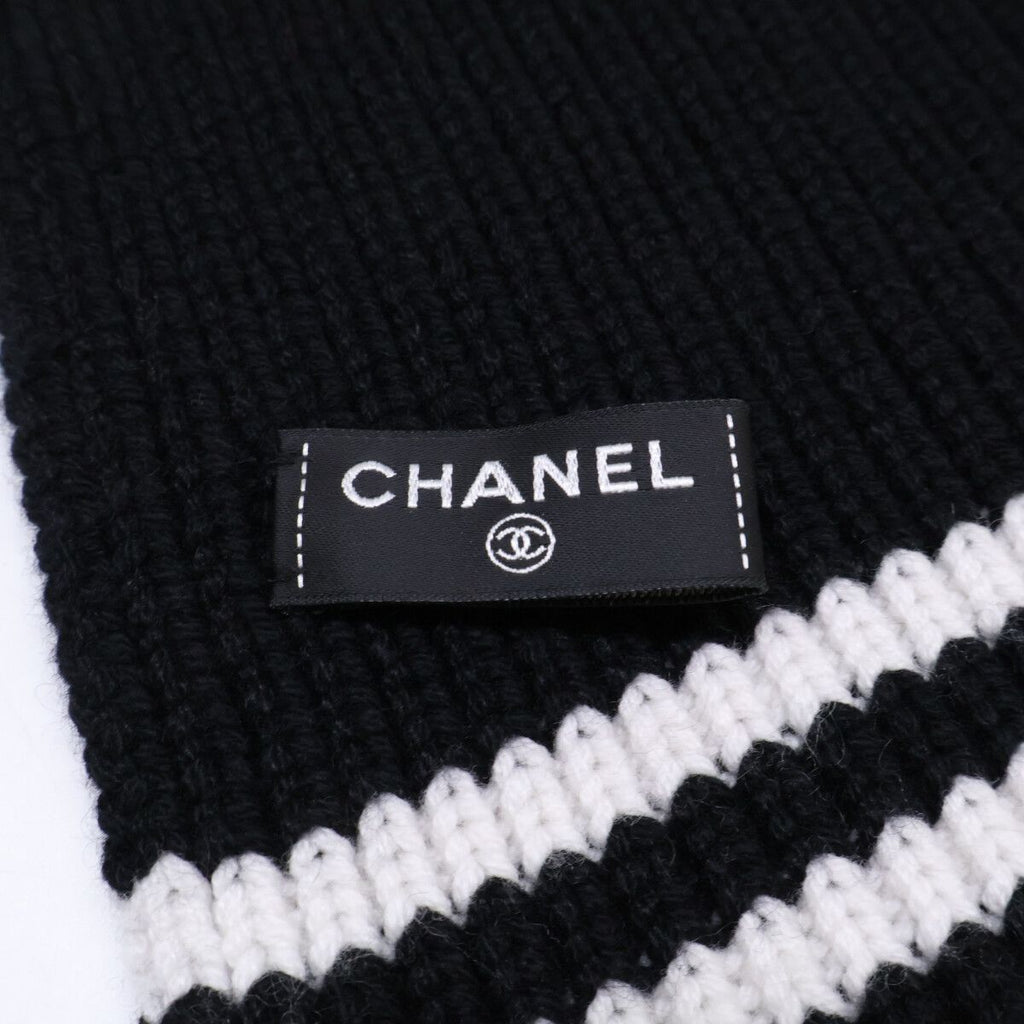 Chanel Cashmere 100 Logo Multi Patch Scarf — view 4