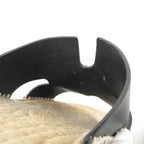 Hermes Leather Espadrilles Antigua Sandals Black Actual — view 6