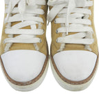 Hermes Suede Shearling High Cut Sneakers Beige — view 3