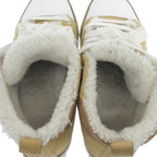 Hermes Suede Shearling High Cut Sneakers Beige — view 4