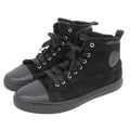 Hermes Suede Shearling High Cut Sneakers Black