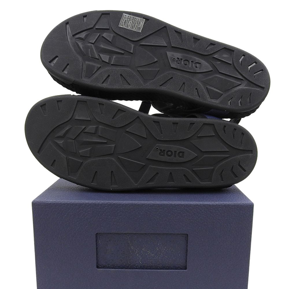 Dior Atlas Oblique Belt Sandals Black — view 3