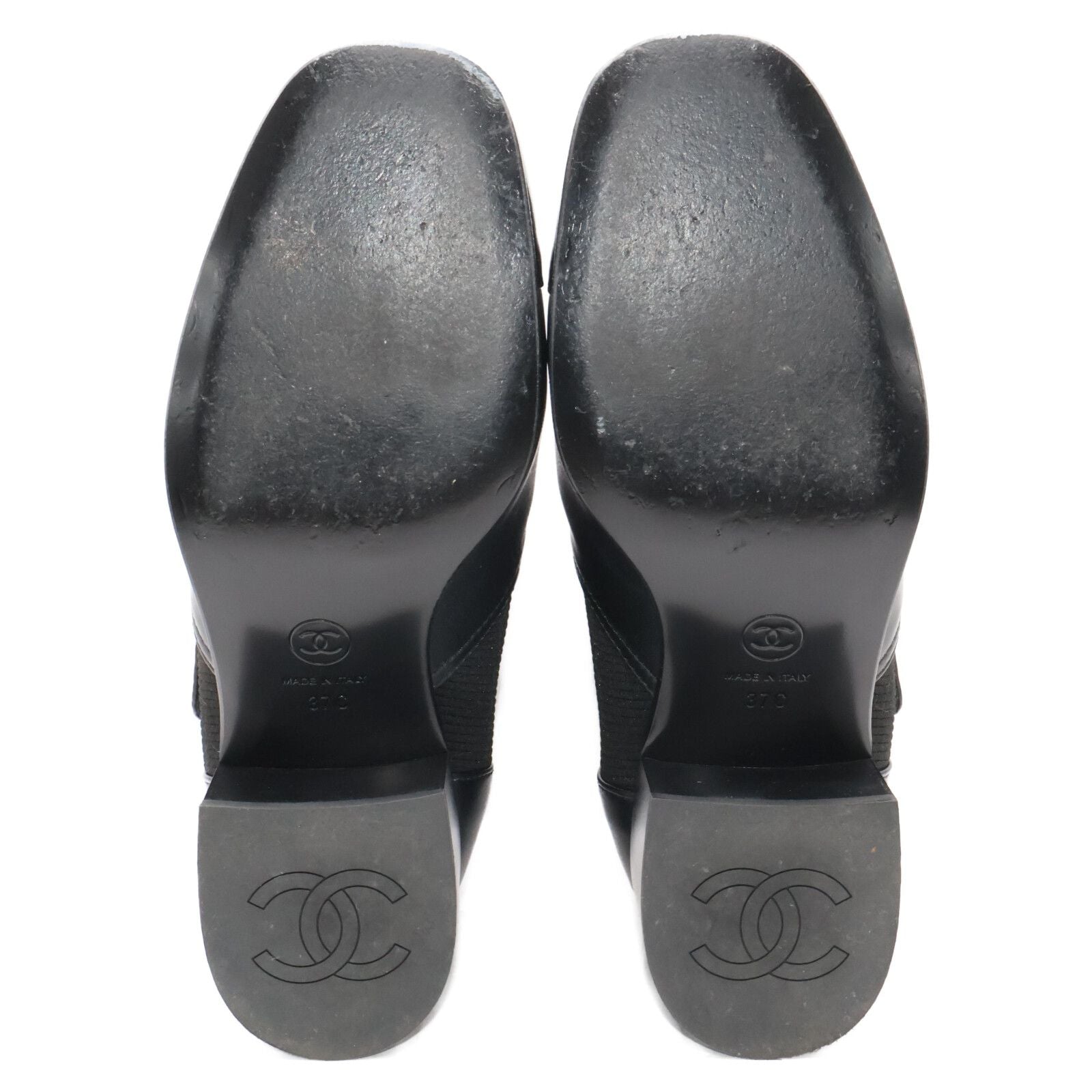 Chanel Imitation Pearl Side Gore Boots 37c — view 7