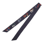 Hermes Scarf Twill Longa Toe Be Roulis Nne a Toute Berline Silk FW — view 2