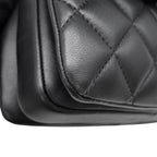 Chanel CC Logo Quilted 2-Way Shoulder Bag Black — view 7