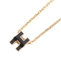 Hermes Necklace Mini Pop Black Gold