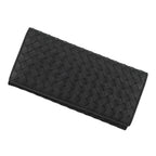 Bottega Veneta Wallet Intrecciato Leather Black