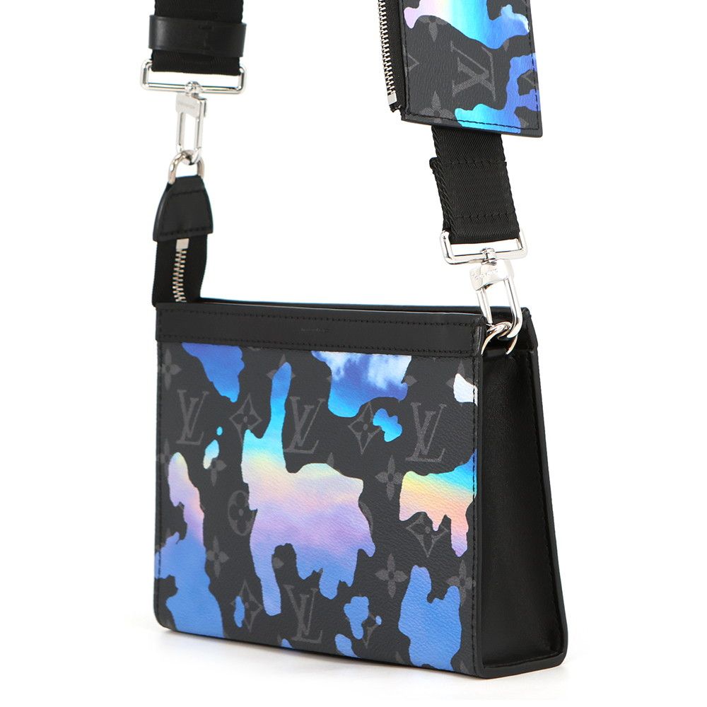Louis Vuitton Shoulder Bag Monogram Eclipse Lum with Abu Gaston Wearable Wallet — view 2