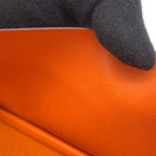 Hermes Wallet Bearn Souffle Yes Ruby Orange Gold Epsom — view 9