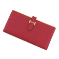 Hermes Wallet Bearn Souffle Yes Ruby Orange Gold Epsom