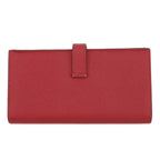 Hermes Wallet Bearn Souffle Yes Ruby Orange Gold Epsom — view 3