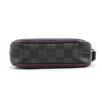Louis Vuitton Shoulder Bag Damier Graphite Epi Danube Slim Black — view 3
