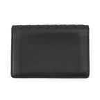 Bottega Veneta Card Case Intrecciato Leather Business Holder Black — view 3