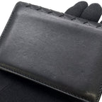 Bottega Veneta Card Case Intrecciato Leather Business Holder Black — view 6