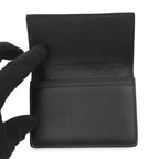 Bottega Veneta Card Case Intrecciato Leather Business Holder Black — view 4