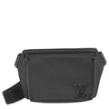 Louis Vuitton Belt Bag Gray Leather Takeoff Sling Black
