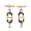 Hermes Earrings Sur Mer Buffalo Horn Metal
