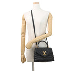 Louis Vuitton Calf Leather Holdomi 2-Way Shoulder Bag Black — view 5