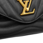 Louis Vuitton Calf Leather Holdomi 2-Way Shoulder Bag Black — view 7
