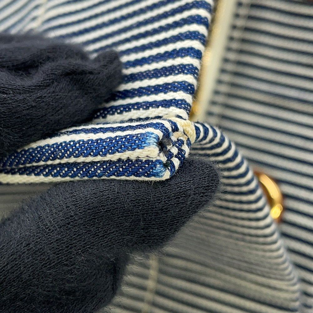Celine Tote Square Cabas Stripe Canvas — view 7