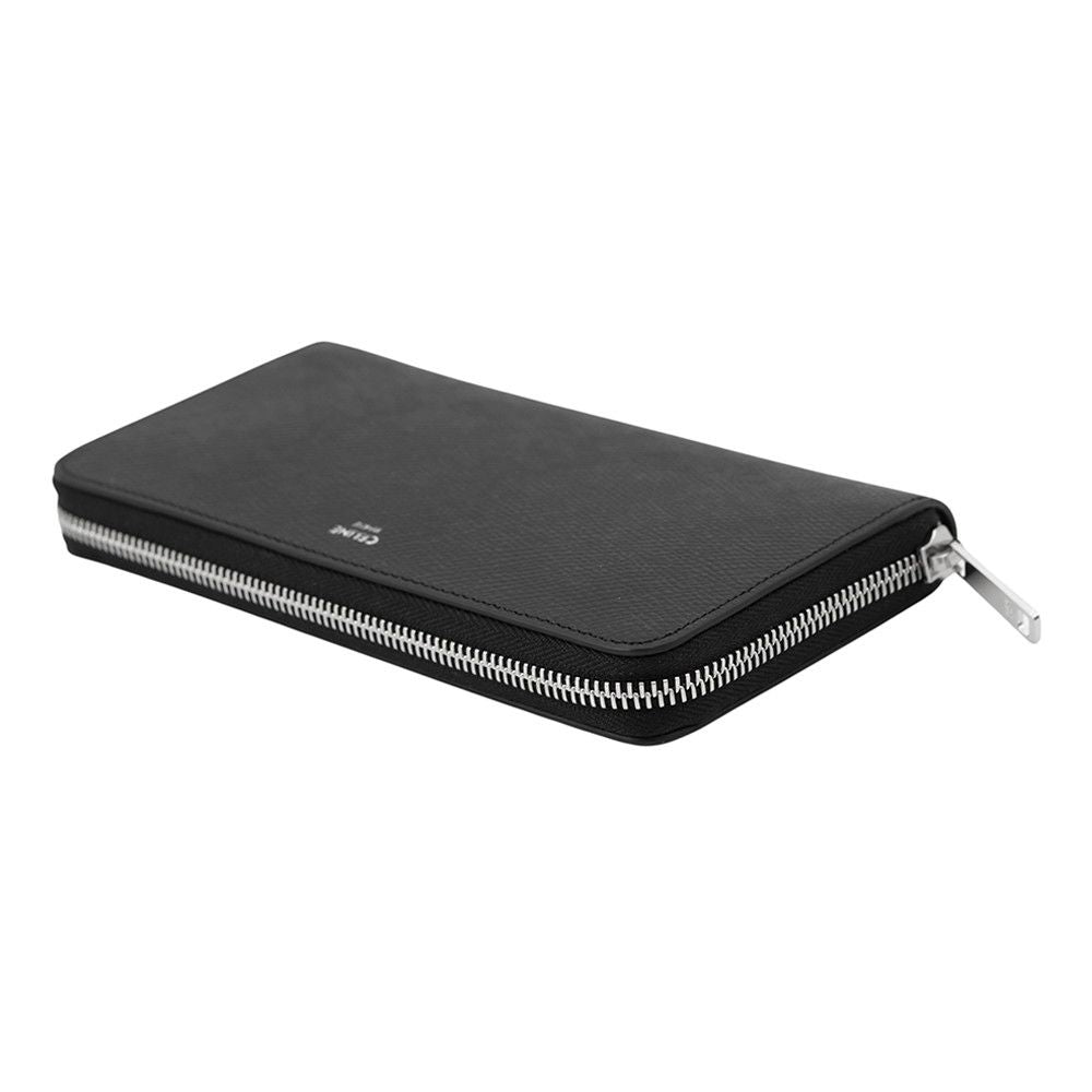 Celine Wallet Large Zipped Leather Black — view 2