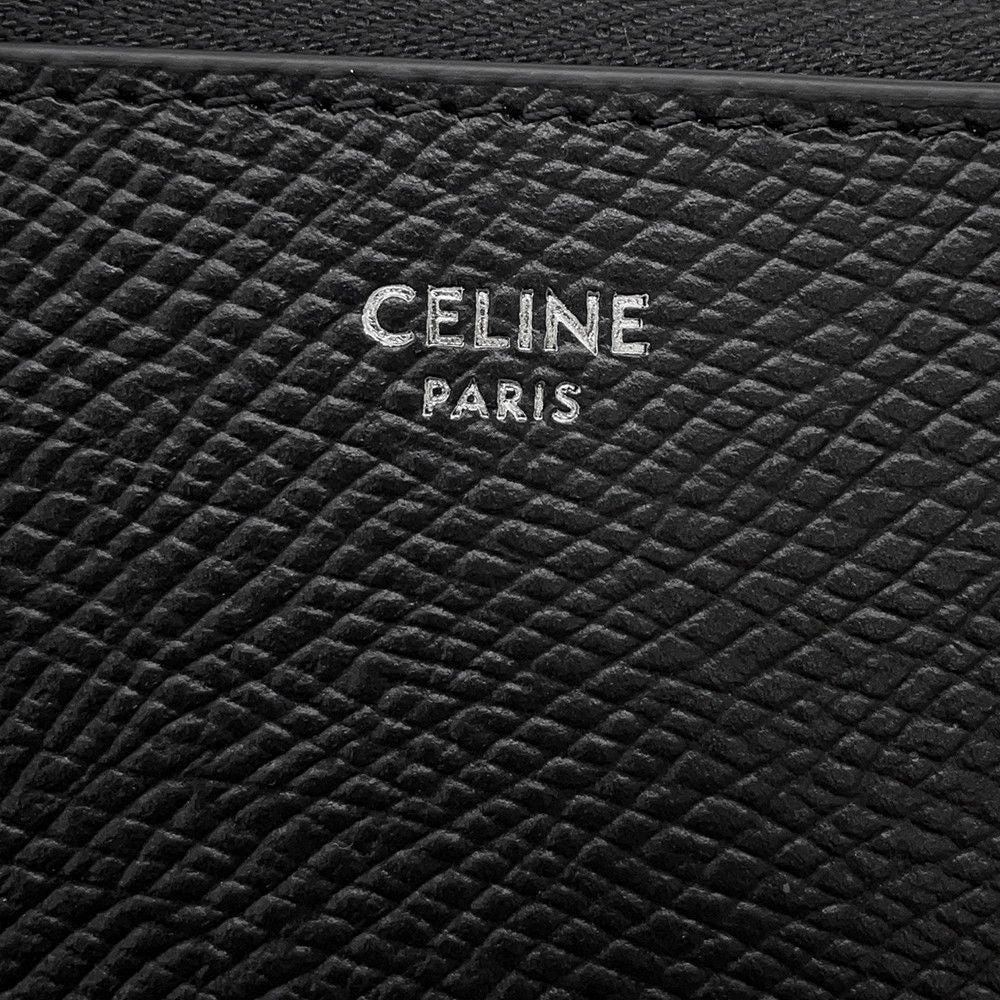 Celine Wallet Large Zipped Leather Black — view 8
