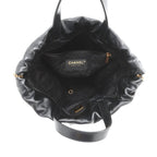 Chanel Backpack 22 Small Shiny Calfskin Black — view 5