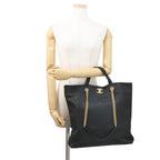 Chanel Tote Quilted CC Logo Maxi Shopping 2-Way Black — view 4