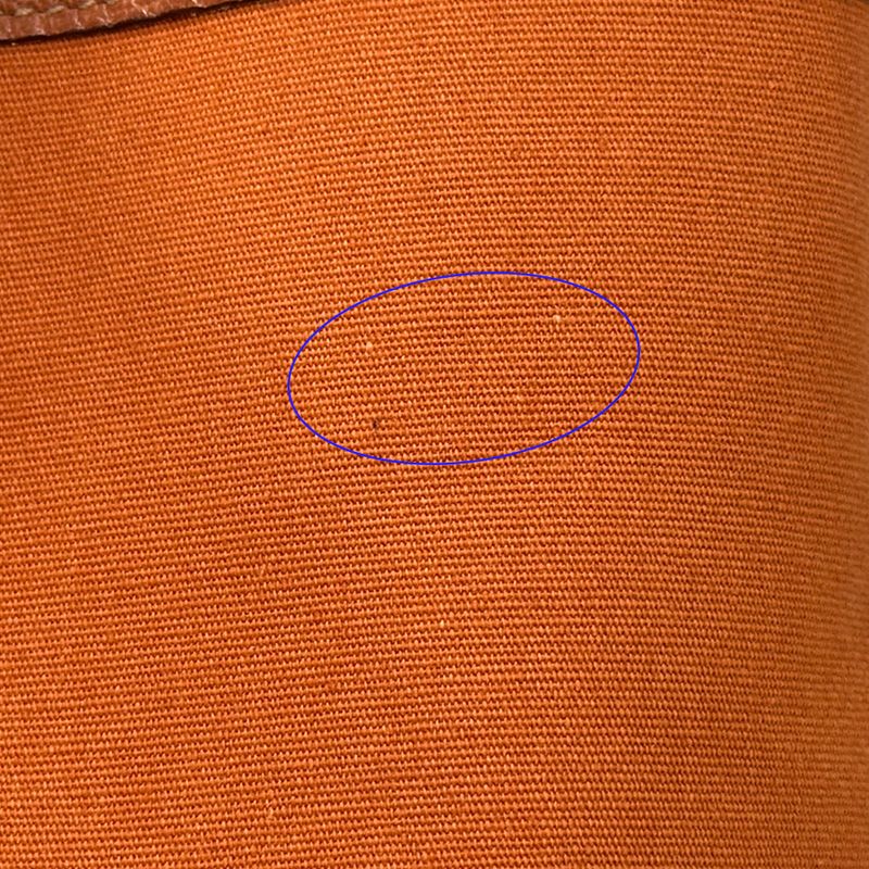 Hermes Garden Party PM Tote Toile Officier Leather Potiron Silver Orange Simple — view 8