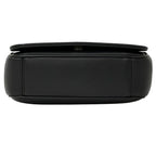 Chanel CC Logo Shoulder Bag Leather Black Gold Chain Small — view 3