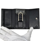 Gucci Key Case Leather Black 033 6 Key Adult Compact Small Key Holder — view 4