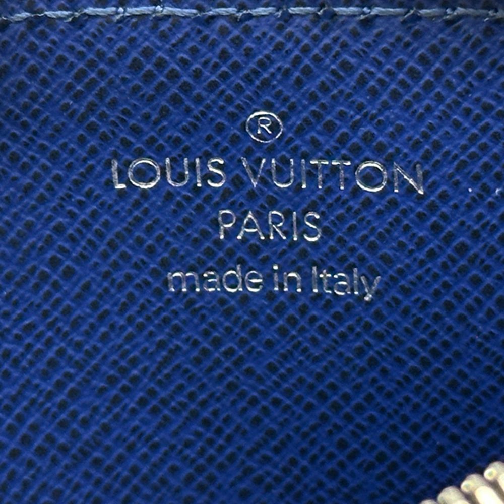Louis Vuitton Wallet Coin Case Taigarama Card Holder Cobalt Monogram Blue — view 5